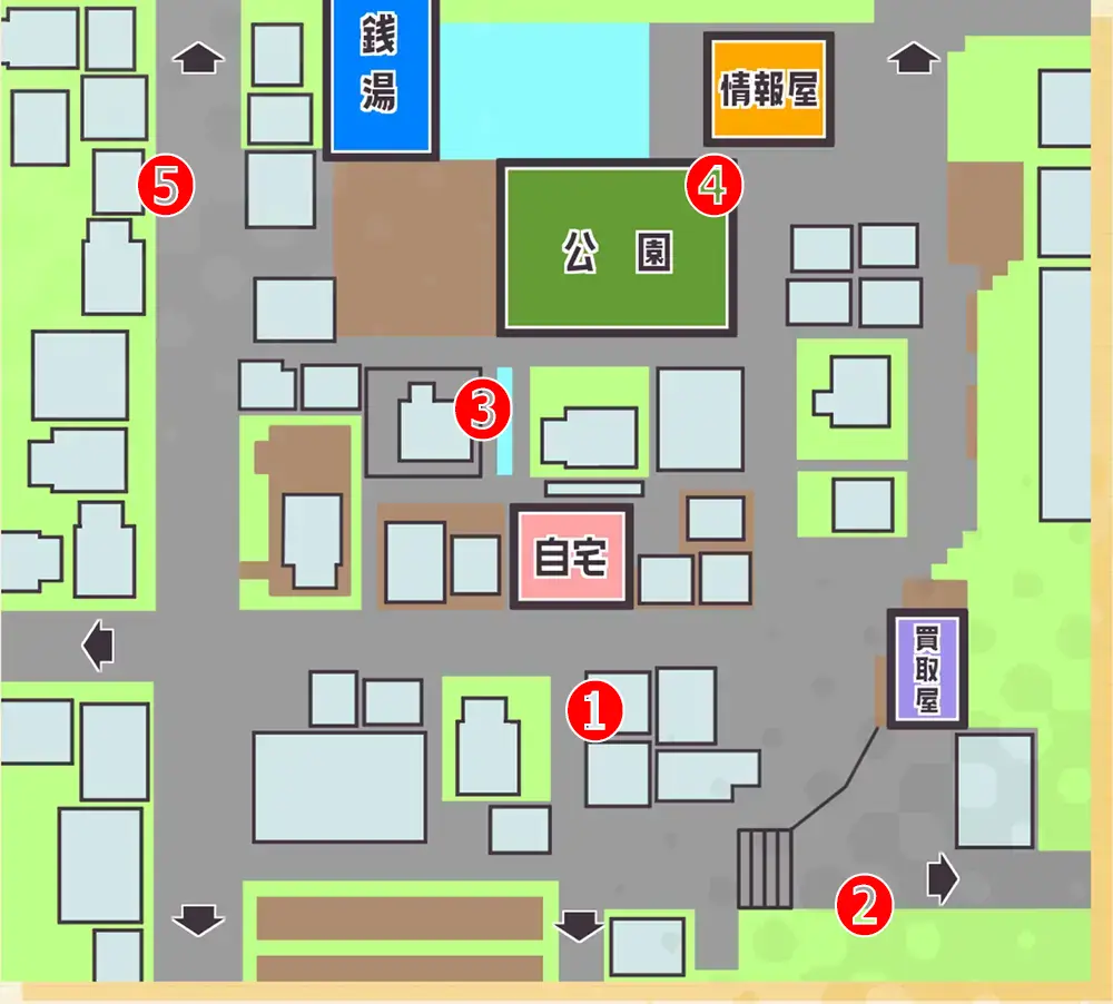 住宅街のMAP情報 - 雨瀬みゆを全国大会につれてって！