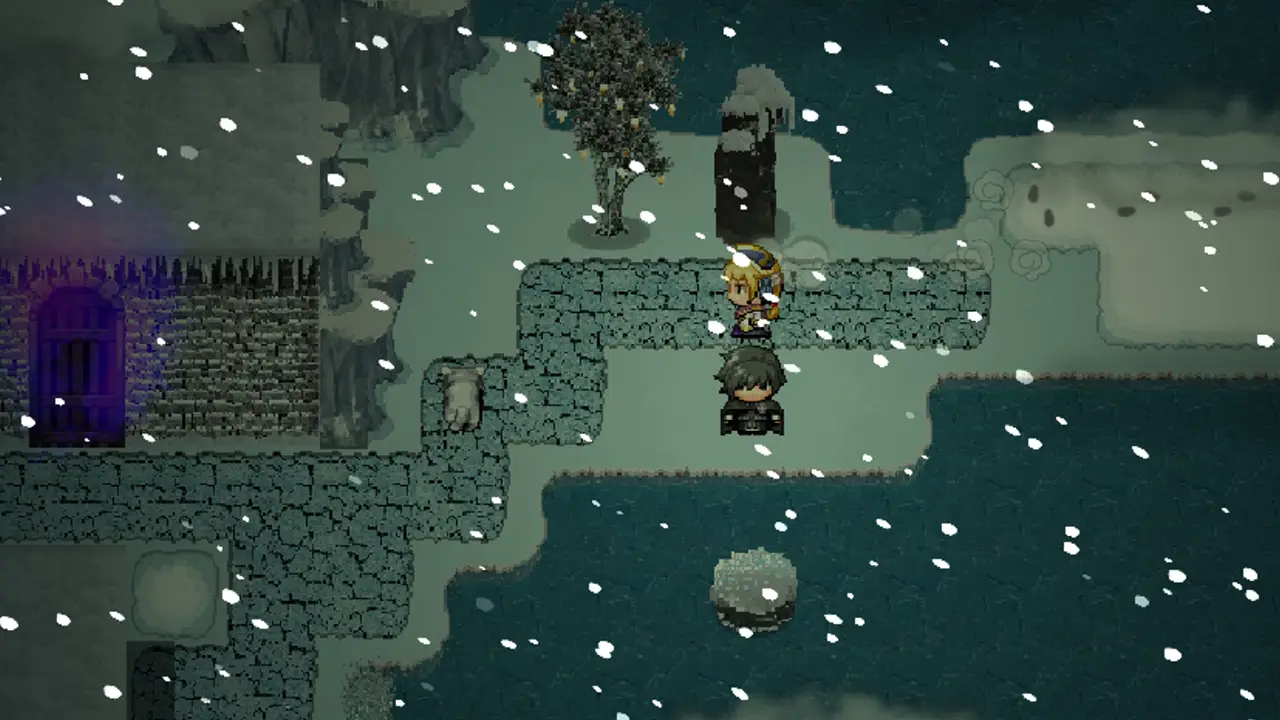 雪山（MAP2）の扉 -『寒氷』の古代文字』 - 影に染まりゆく~アスリントの妹神官~