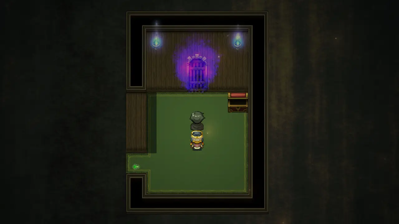 雪山火山洞（MAP5）の扉 -『岩石』の古代文字』 - 影に染まりゆく~アスリントの妹神官~