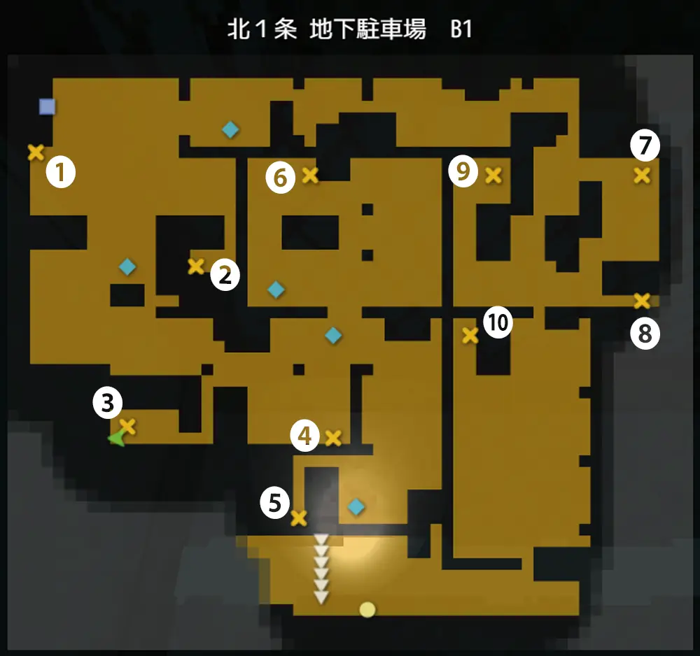 Evening Survivor 攻略マップ2-2