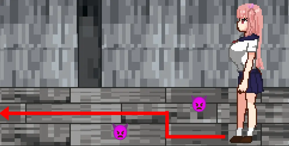 悪夢屋敷・無限牢獄:エンカウント発生箇所