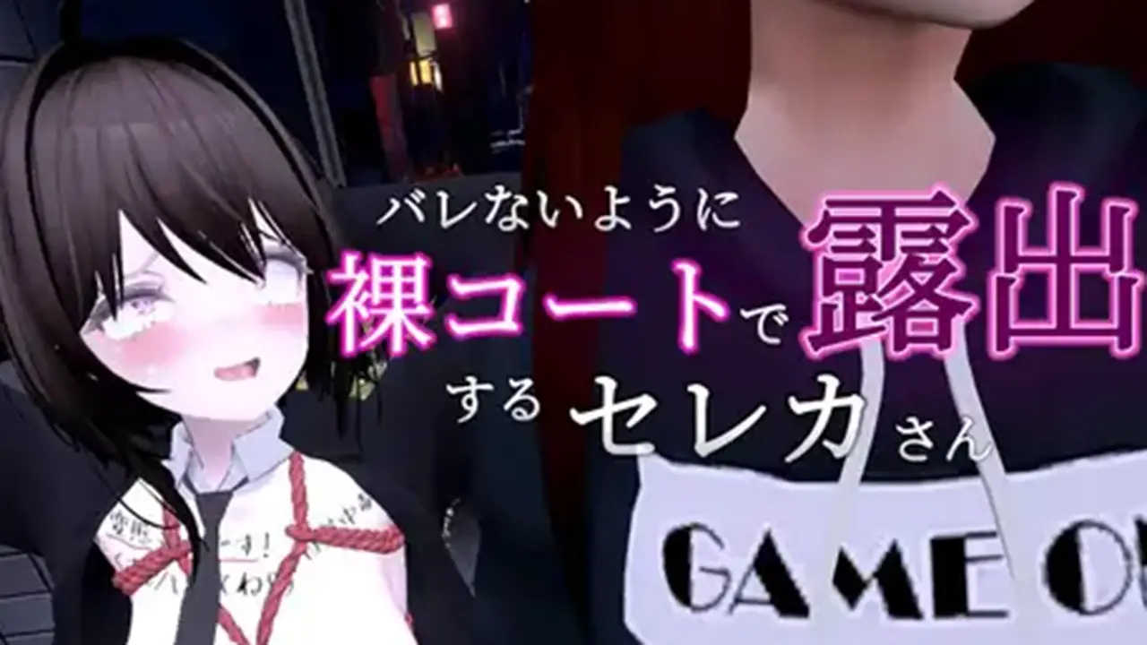 バレないように裸コートで露出するセレカさん