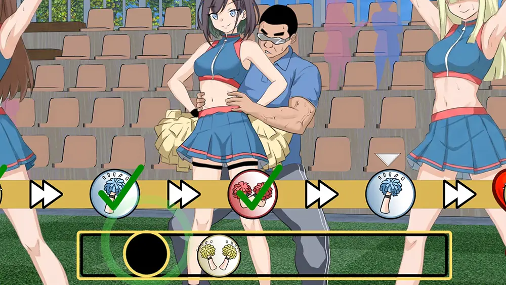 NTRサッカー攻略 - 希のミニゲーム（「チアダンス（QTE）」ゲーム）