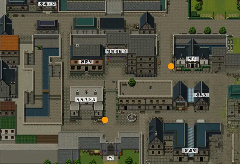 ルナと色欲の孤島：ネザレスの街 - 中央部